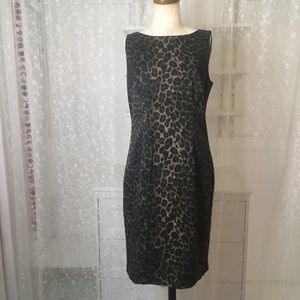 Ann Taylor Professional Leopard Print Dress Size 4